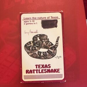 Texas Rattlesnake Educational Card Deck - White/Brown